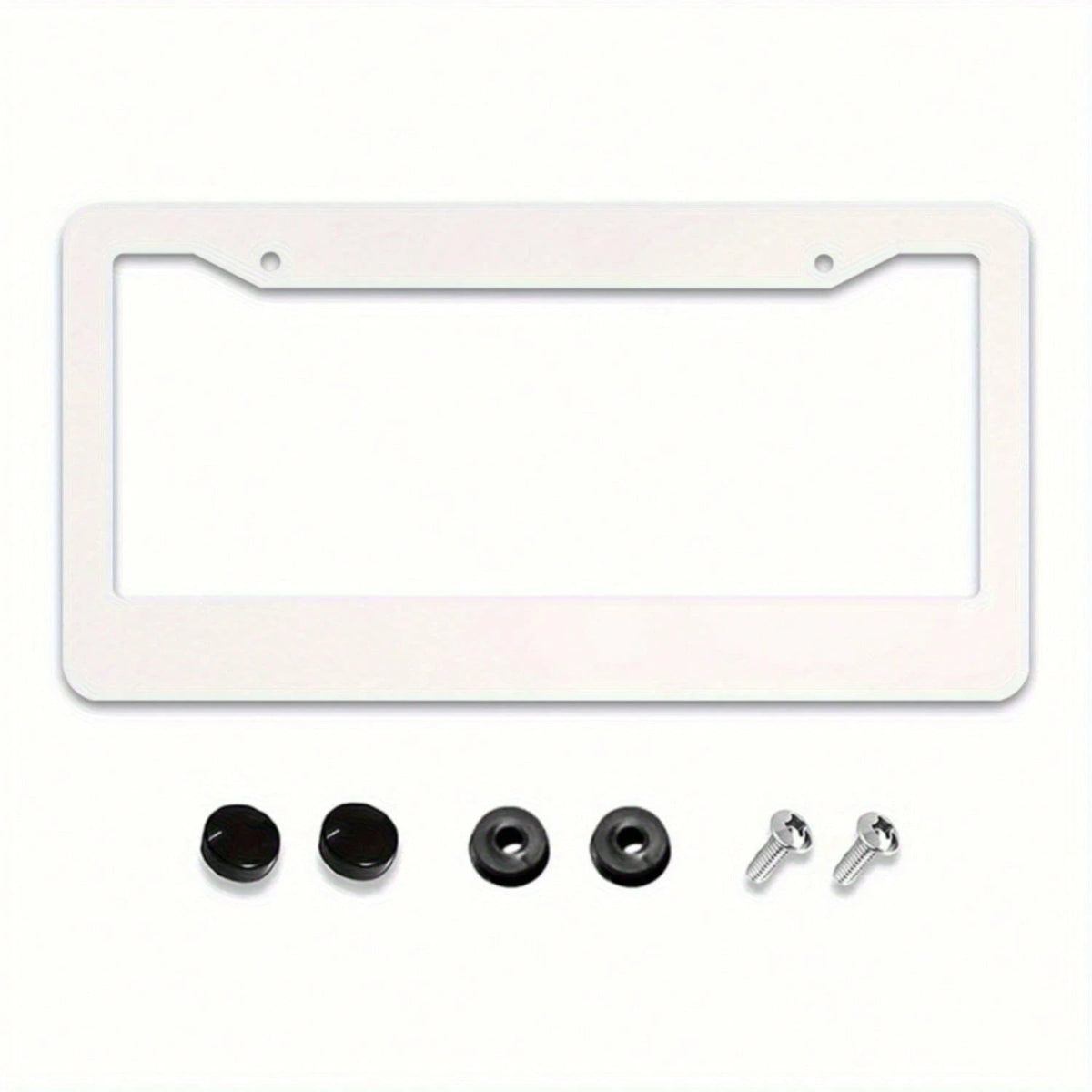 1 Piece, Size 12x6inch, 2-Hole Pink And Black Leopard Print License Plate Frame, Suitable For Women And Men- Cute Metal License Plate Holder, Decorative Front And Rear License Plate Cover, Stylish An