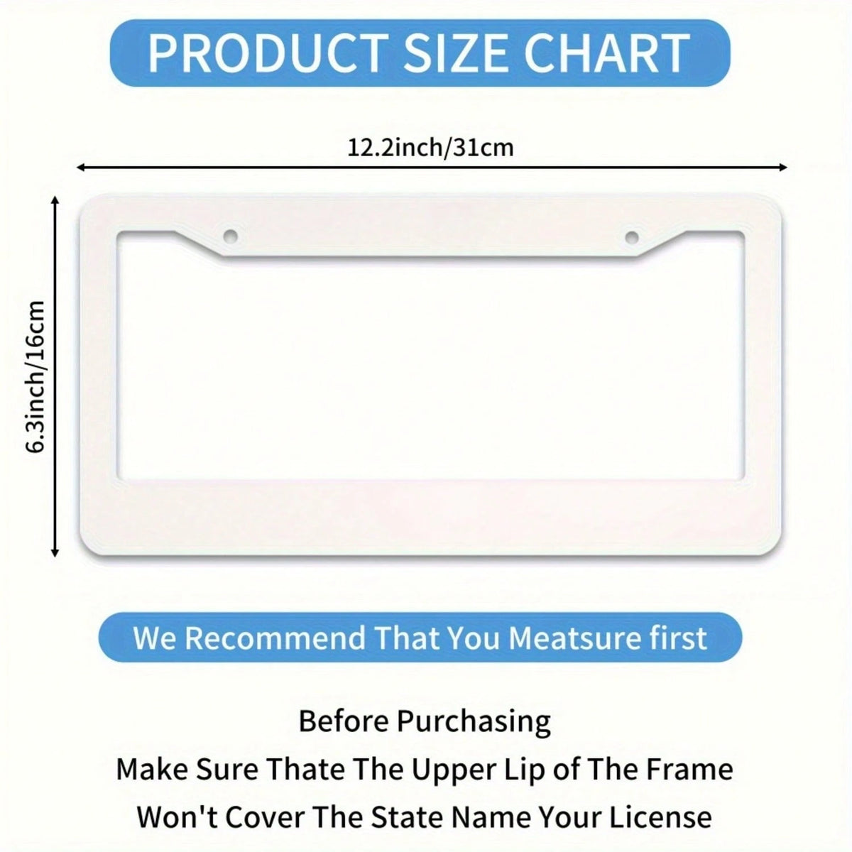 1 Piece, Size 12x6inch, 2-Hole Pink And Black Leopard Print License Plate Frame, Suitable For Women And Men- Cute Metal License Plate Holder, Decorative Front And Rear License Plate Cover, Stylish An