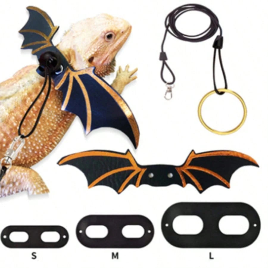 1 Set Lizard Leash Set, Outdoor Leash Set, Reptile Outdoor Harness, Chameleon Squirrel Detachable Lizard Leash Suitable For Bearded Dragon/Gecko/Chameleon/Squirrel/Sugar Glider, Outdoor Safety Strap