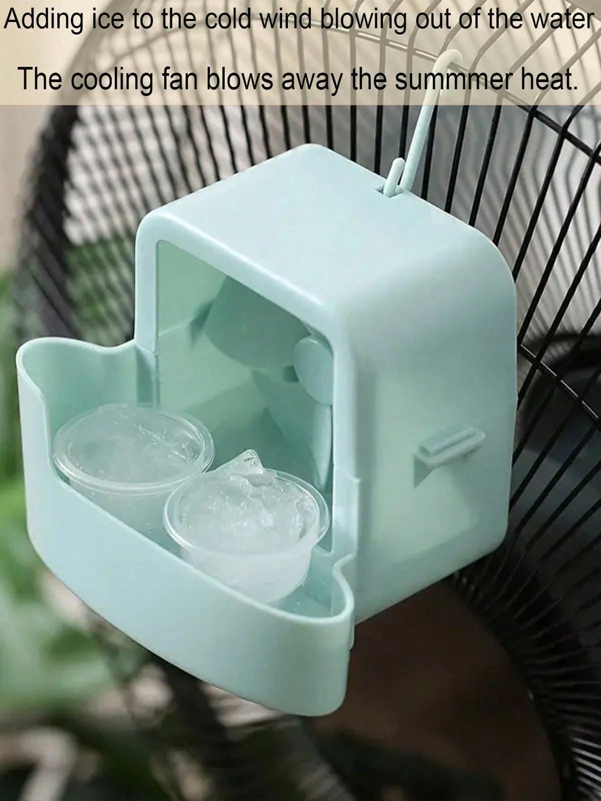 1 Set Portable Mist Cooling Fan, Lightweight Plastic Clip-On Hands-Free Cordless Fan, Dual-Chamber Cooling Technology No Electricity Required Rapid Cooler, Office Desk/Outdoor Camping/Travel Humidifyi