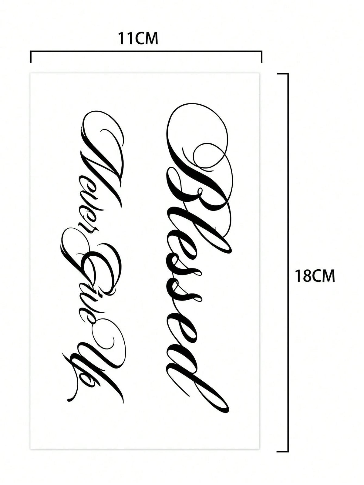 1 Sheet Creative English Short Phrase Tattoo Sticker, Waterproof, Lasts 1-2 Weeks Without Glare, Cool For Men & Women's Arms