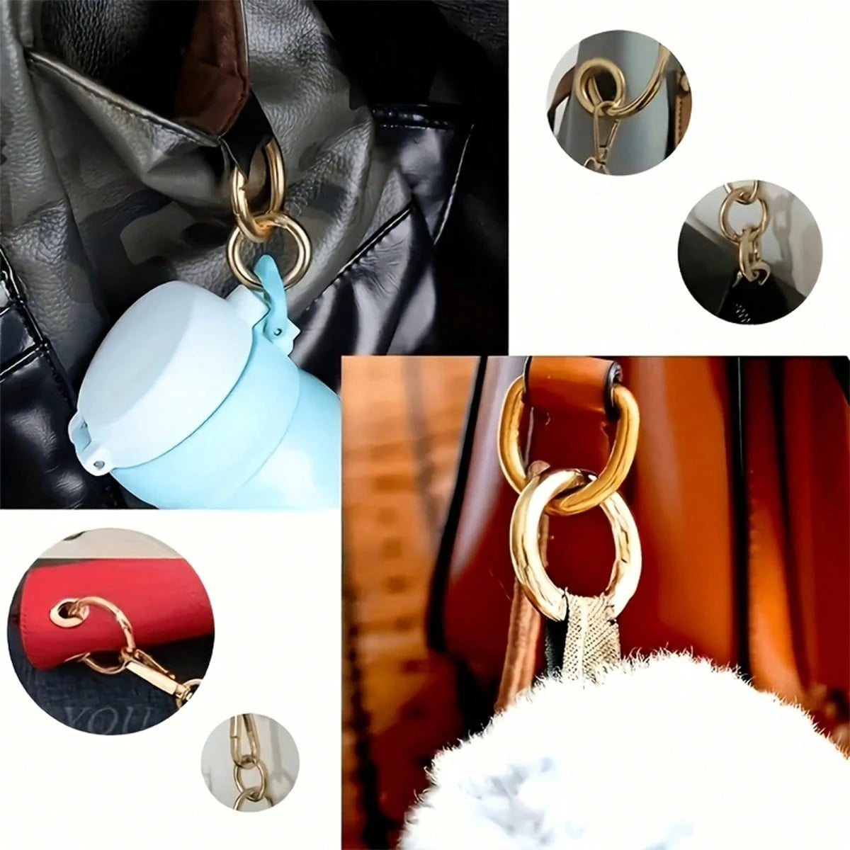 10/20/30/50pcs Colorful Zinc Alloy O-Rings Springs, 25mm Easy Open Key Rings, Suitable For DIY Jewelry And Crafts, Minimalist Hollow Design, Great For Dog Leash Connectors Etc, Multi-Color, Jewelry Ma