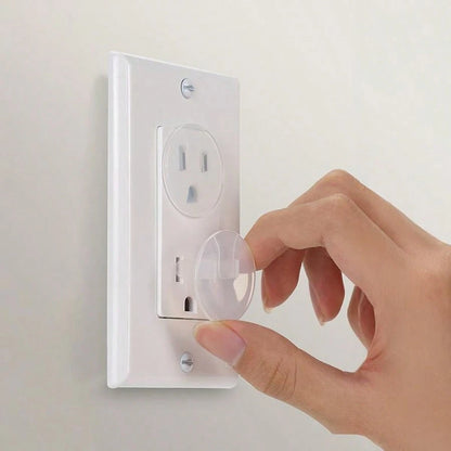 10/20/30pcs Clear Baby Outlet Covers,Hidden Handle Anti-Shock,Baby Safety Socket Protector,Perfect For Bedroom,Kitchen And Living Room Wall Sockets