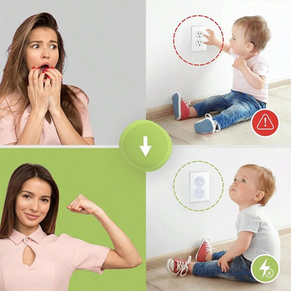 10/20/30pcs Clear Baby Outlet Covers,Hidden Handle Anti-Shock,Baby Safety Socket Protector,Perfect For Bedroom,Kitchen And Living Room Wall Sockets