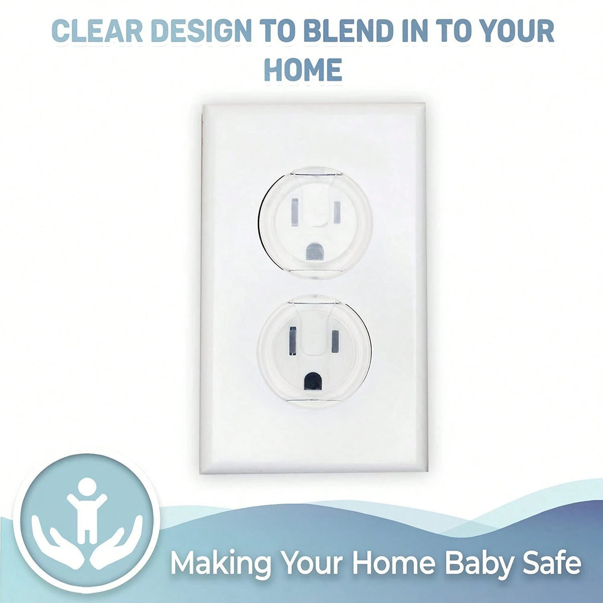 10/20/30pcs Clear Baby Outlet Covers,Hidden Handle Anti-Shock,Baby Safety Socket Protector,Perfect For Bedroom,Kitchen And Living Room Wall Sockets