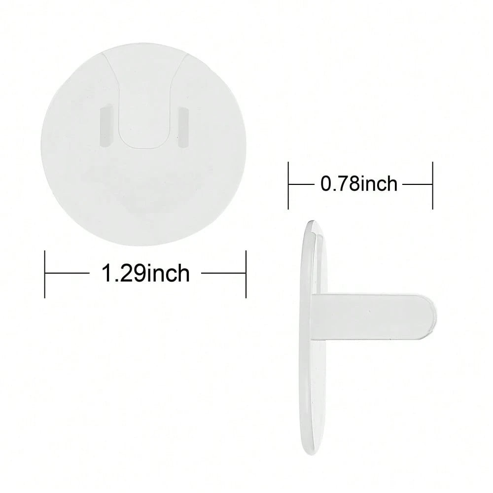 10/20/30pcs Clear Baby Outlet Covers,Hidden Handle Anti-Shock,Baby Safety Socket Protector,Perfect For Bedroom,Kitchen And Living Room Wall Sockets