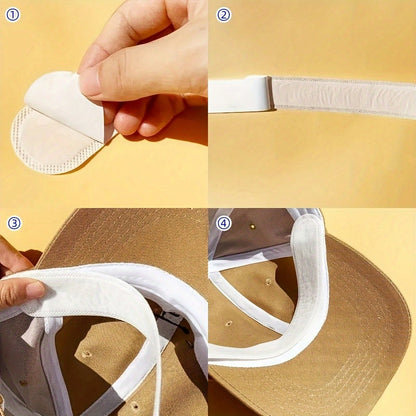 10/40pcs Hat Sweat Sticker, Hat Cap Absorbent Sweat Pad, Sweat Liner Shirt Collar Pads, Hat Reducing Sweat Tape, Hat Liner Cap Protection, Collar Protector, Sweat-Absorbing Hat Stickers- Anti-Sweat