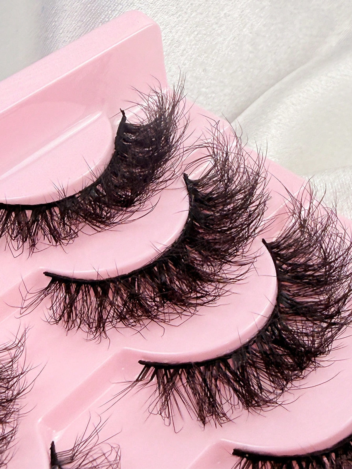 10 Pairs Natural Slender And Messy Soft Fluffy Criss-Cross Lengthening Thick Faux Mink Eyelashes Strip Eyelashes Lashes Dramatic Makeup Suitable For Wearing At A Dance Party