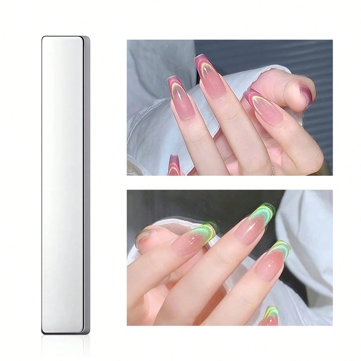 10pcs 50x10x3mm Neodymium Bar Magnets, N35 Rare Earth Neodymium Magnets, Double-Sided Adhesive Backing, Suitable For Office, Refrigerator, Kitchen, Etc.