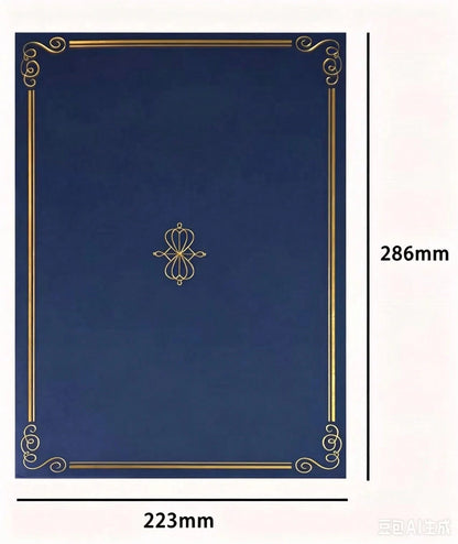 12Pcs Exquisite Certificate Folders, Premium Paper Diploma Covers, Durable Award & Certificate Holders, Ideal For Graduation Diplomas, Employee Awards And Honor Displays. Fits Papers In Size Of 28.45*