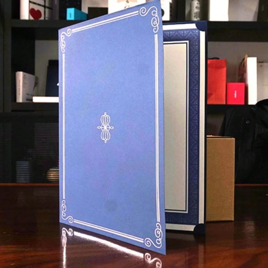 12Pcs Exquisite Certificate Folders, Premium Paper Diploma Covers, Durable Award & Certificate Holders, Ideal For Graduation Diplomas, Employee Awards And Honor Displays. Fits Papers In Size Of 28.45*