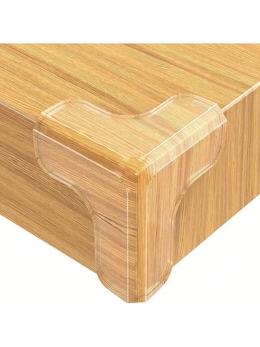 12pcs Silicone Corner Guards- Transparent Adhesive Bumpers, Suitable For Wood, Glass, Metal, Stone, Countertops- Sharp Furniture And Table Corner Protection- T-Shaped Transparent Cover