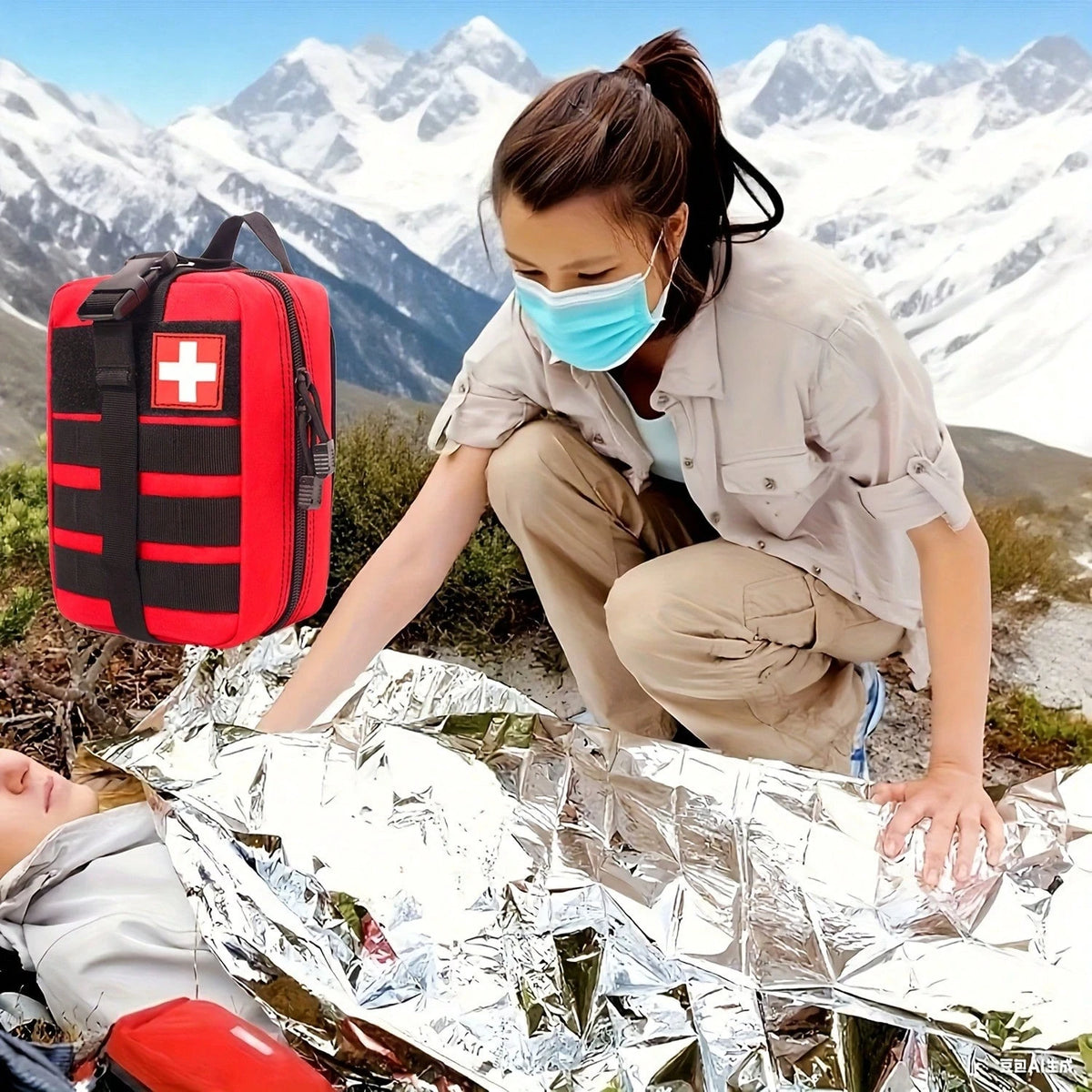 143/150/373pieces Of Ultimate Tactical Rescue Kit-Essential Outdoor Emergency Survival Equipment, Rescue Kit With Tourniquet, Scissors,Whistle,Etc.-Portable And Durable, Suitable For Hiking, Camping