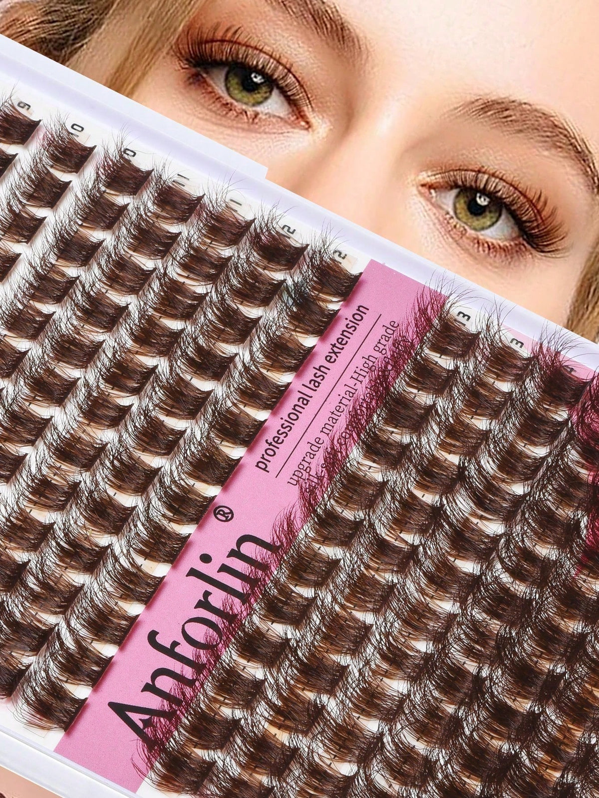 144 Clusters Eyelashes, Cross-Shaped Segmented And Dense DIY False Eyelashes, Eyelash Clusters, Single Eyelashes, Eyelashes, False Eyelashes