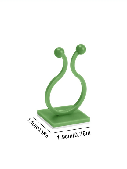 15pcs/30pcs/50pcs Climbing Plant Wall Clips, Plant Wall Clips, Plant Climbing Support Clips, Plant Hooks, Vine Plant Clips, Money Tree Clips, Wall Plant Support Clips, Green Tree Fixing Vine Fixing Cl