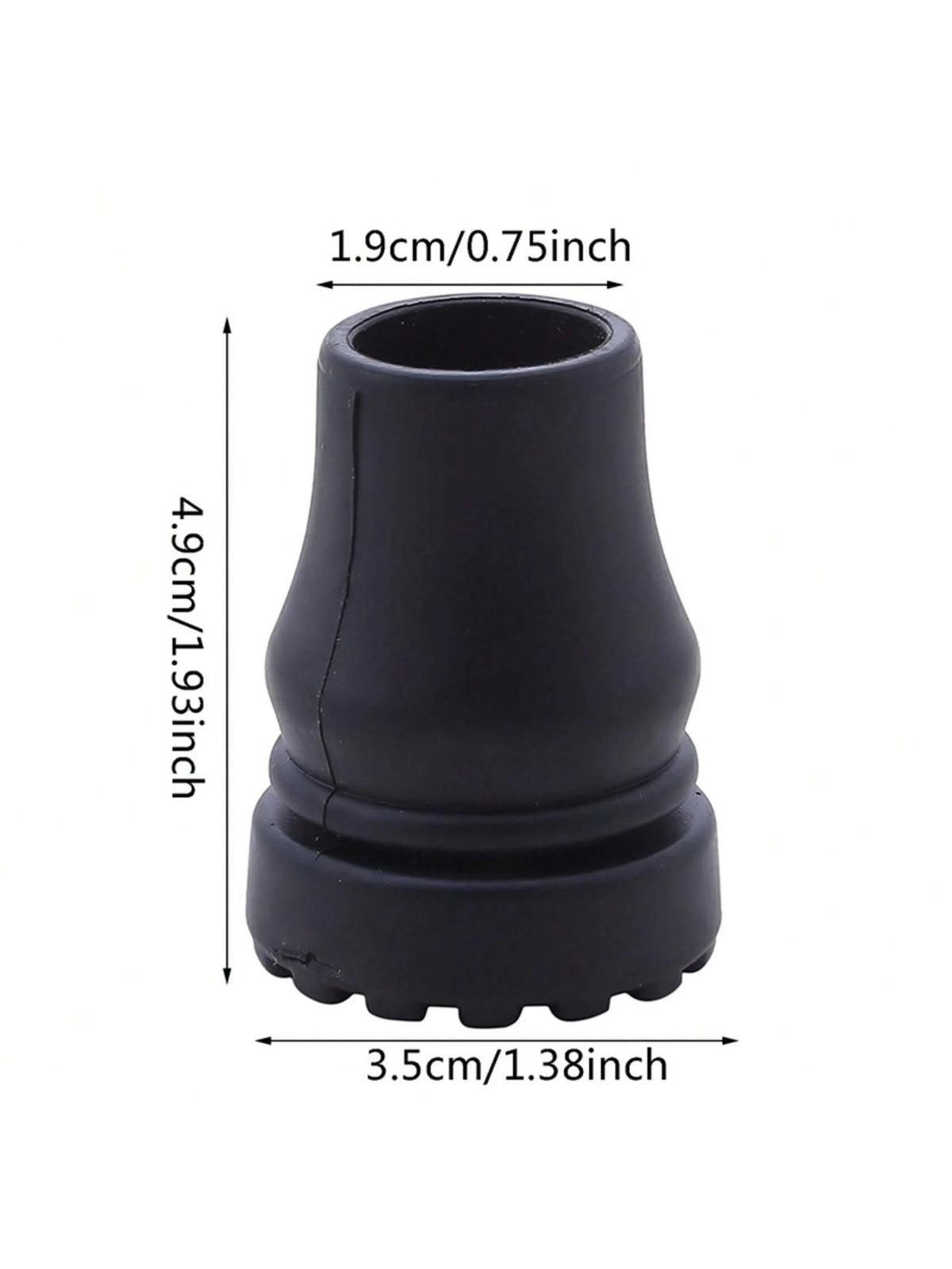 16mm, 19mm, 22mm Anti-Slip Rubber Tip Caps, Suitable For Canes, Walking Sticks, Crutch Tips, Deck Protectors, Hiking & Trekking Poles, With Strap