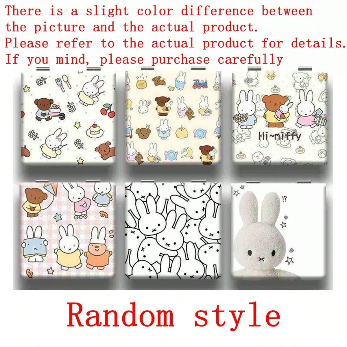 1pc 2026 New Miffy Plush Doll, Cute & Highly Attractive, Suitable For Birthday, Party, Holiday, Fan Gift, Surprise Doll, For Friends And Family, Random Style