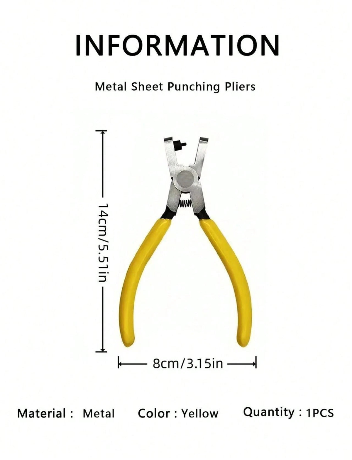 1pc 2mm Universal Handheld Watch Band Pliers, Belt Hole Punch Tool, Hole Punch Eyelet Tool, Tag Punching Machine, Strap Hole Puncher Back To School