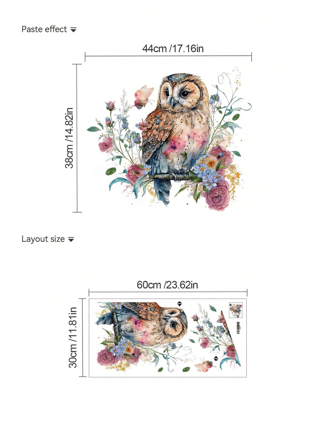 1pc/2pcs/3pcs, Children's Room Cartoon Decorative Wall Stickers, Autumn Maple Tree With Small Animals, Flowers, Owl, Bear, Fox, Hedgehog, Girl Riding Bike Under Blue Tree, Green Cartoon Big Tree, PVC