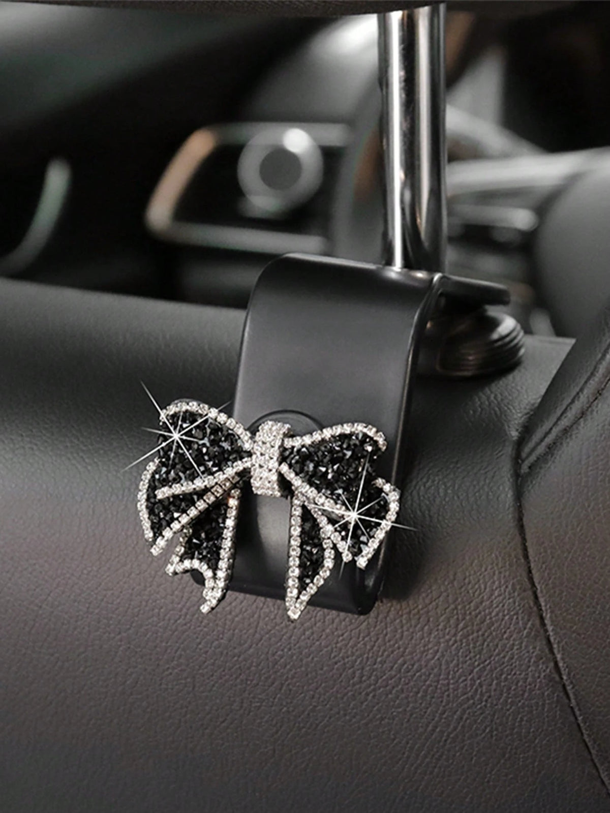 1pc/2pcs Car Seat Back Bowknot Hanging Hook, Multifunctional Storage Backrest Hook