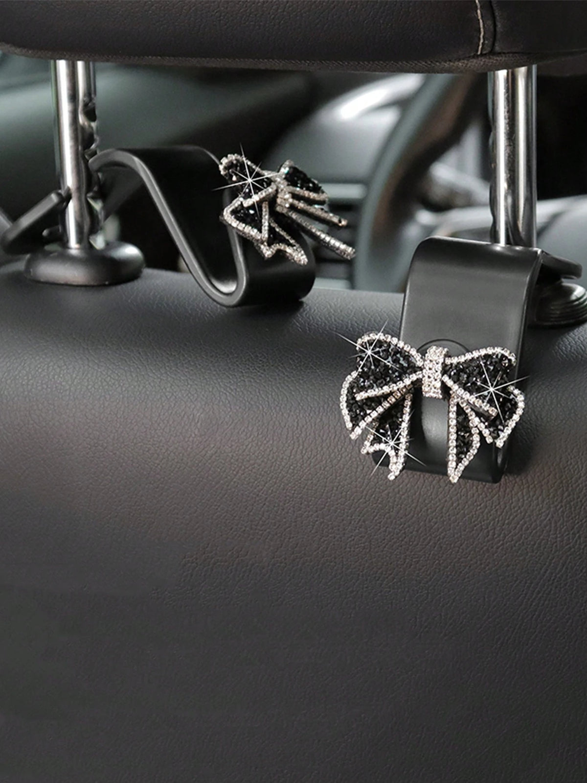 1pc/2pcs Car Seat Back Bowknot Hanging Hook, Multifunctional Storage Backrest Hook