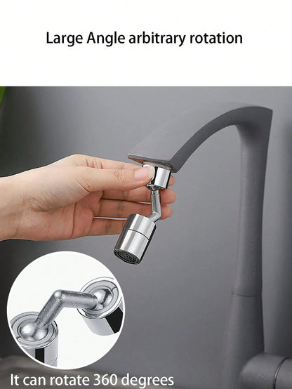1pc/2pcs Multifunctional Rotatable Faucet Splash Proof Extension Adapter, Fits All Taps, Kitchen Gadget