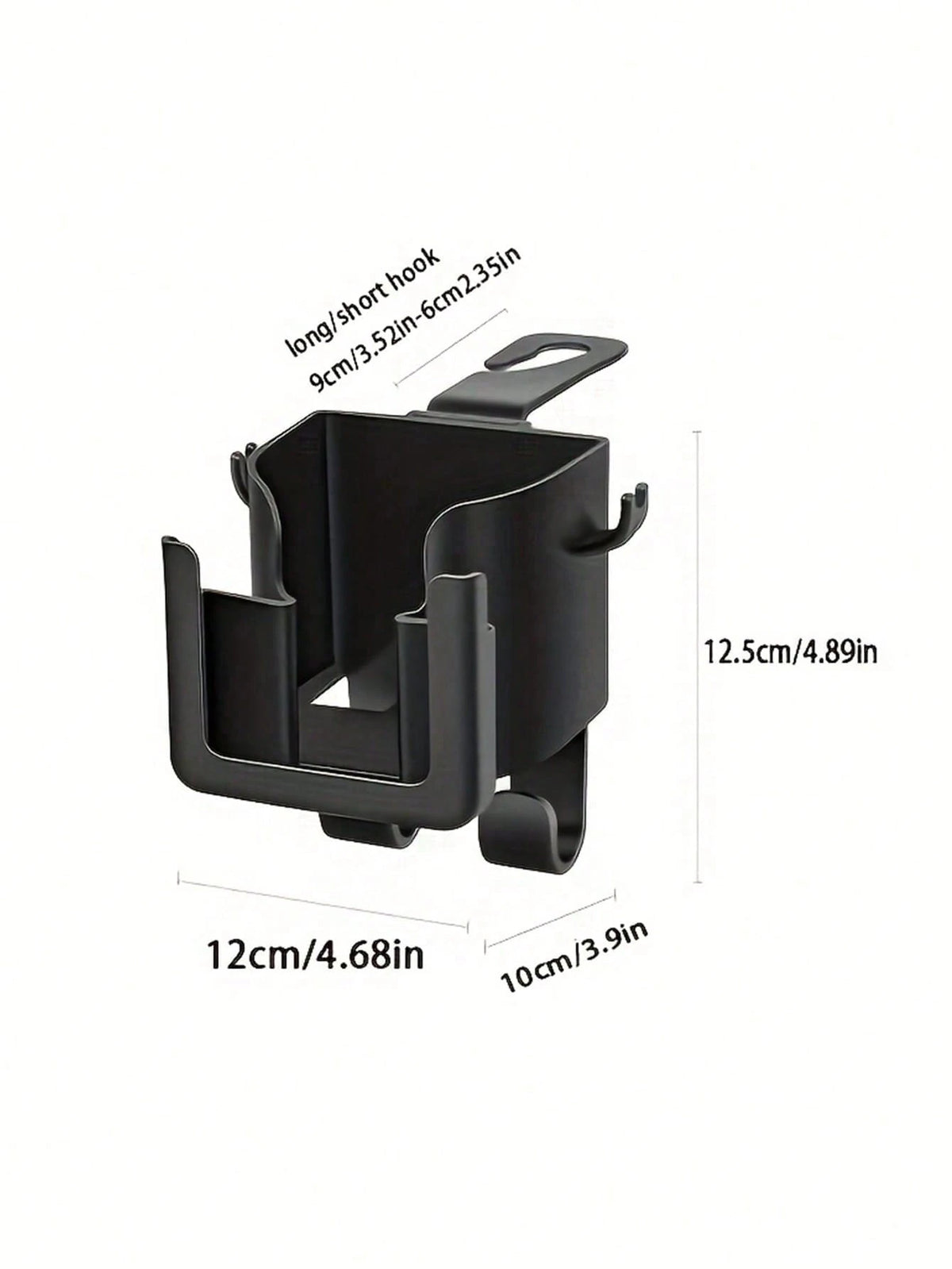1pc/2pcs Optional Multi-Function Car Seat Back Organizer, Car Cup Holder, Phone Holder And Small Item Hook All-In-One, Hidden Rear Seat Storage Rack With Charging Cable Opening, Suitable For Bags, Bev