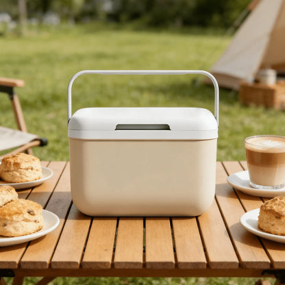 1Pc 5 Liter Insulated Cooler For Outdoor Camping, Small Ice Chest Keeps Contents Cool For 24H & 5-8H Warm, Heavy-Duty Portable Insulated Cooler For Drink, Beverage, Camping, Fishing, Beach