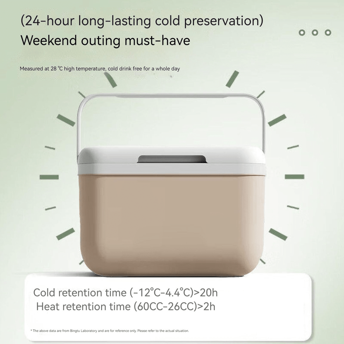 1Pc 5 Liter Insulated Cooler For Outdoor Camping, Small Ice Chest Keeps Contents Cool For 24H & 5-8H Warm, Heavy-Duty Portable Insulated Cooler For Drink, Beverage, Camping, Fishing, Beach