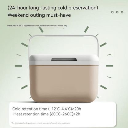1Pc 5 Liter Insulated Cooler For Outdoor Camping, Small Ice Chest Keeps Contents Cool For 24H & 5-8H Warm, Heavy-Duty Portable Insulated Cooler For Drink, Beverage, Camping, Fishing, Beach