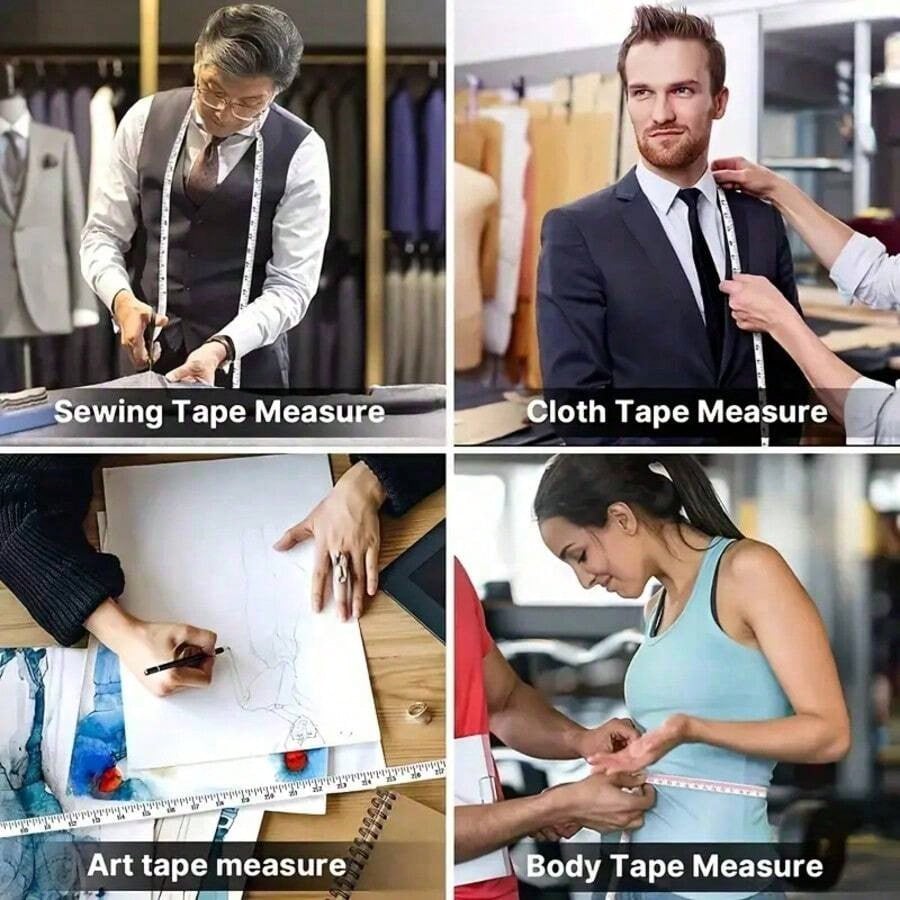 1pc 60-Inch Retractable Sewing Tape Measure, SoftTouch 60-Inch Retractable Sewing Tape Measure