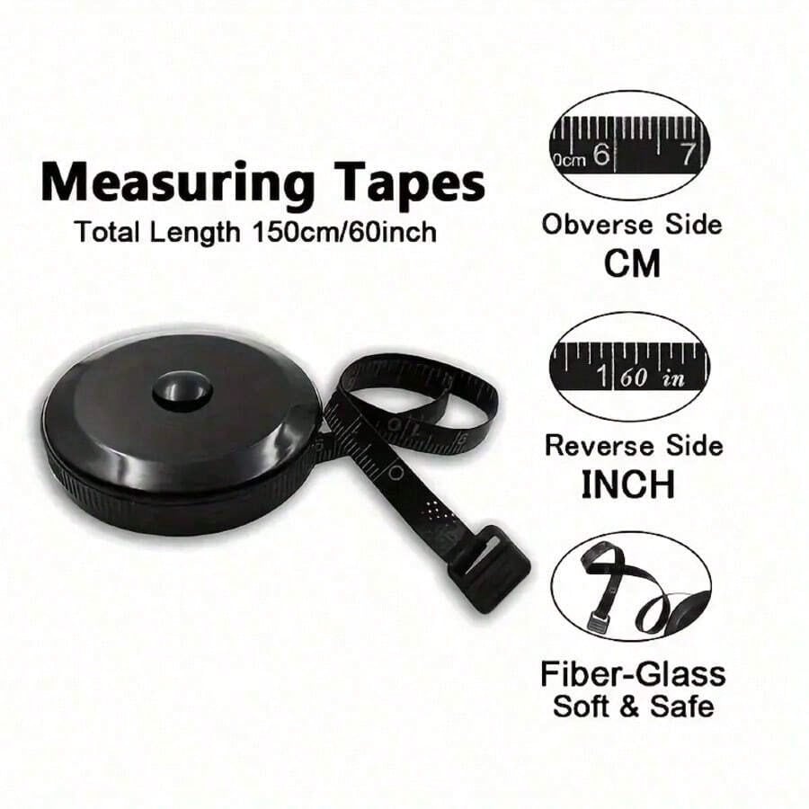1pc 60-Inch Retractable Sewing Tape Measure, SoftTouch 60-Inch Retractable Sewing Tape Measure
