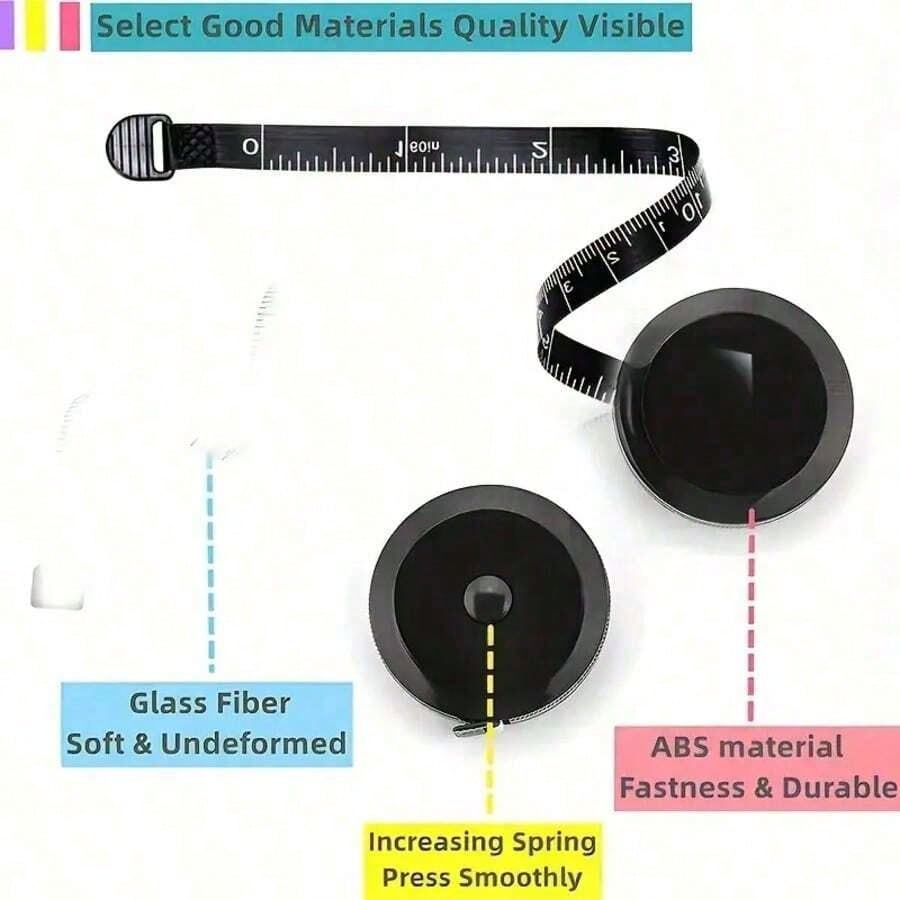 1pc 60-Inch Retractable Sewing Tape Measure, SoftTouch 60-Inch Retractable Sewing Tape Measure