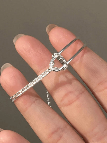1pc 925 Sterling Silver Minimalist Double-Layer Knotted Snake Bone Bracelet, Elegant Jewelry Accessory, Unique Design, Suitable For Girls/Women/Girlfriend/Mother, Vintage Party/Date Gift, Daily Wear