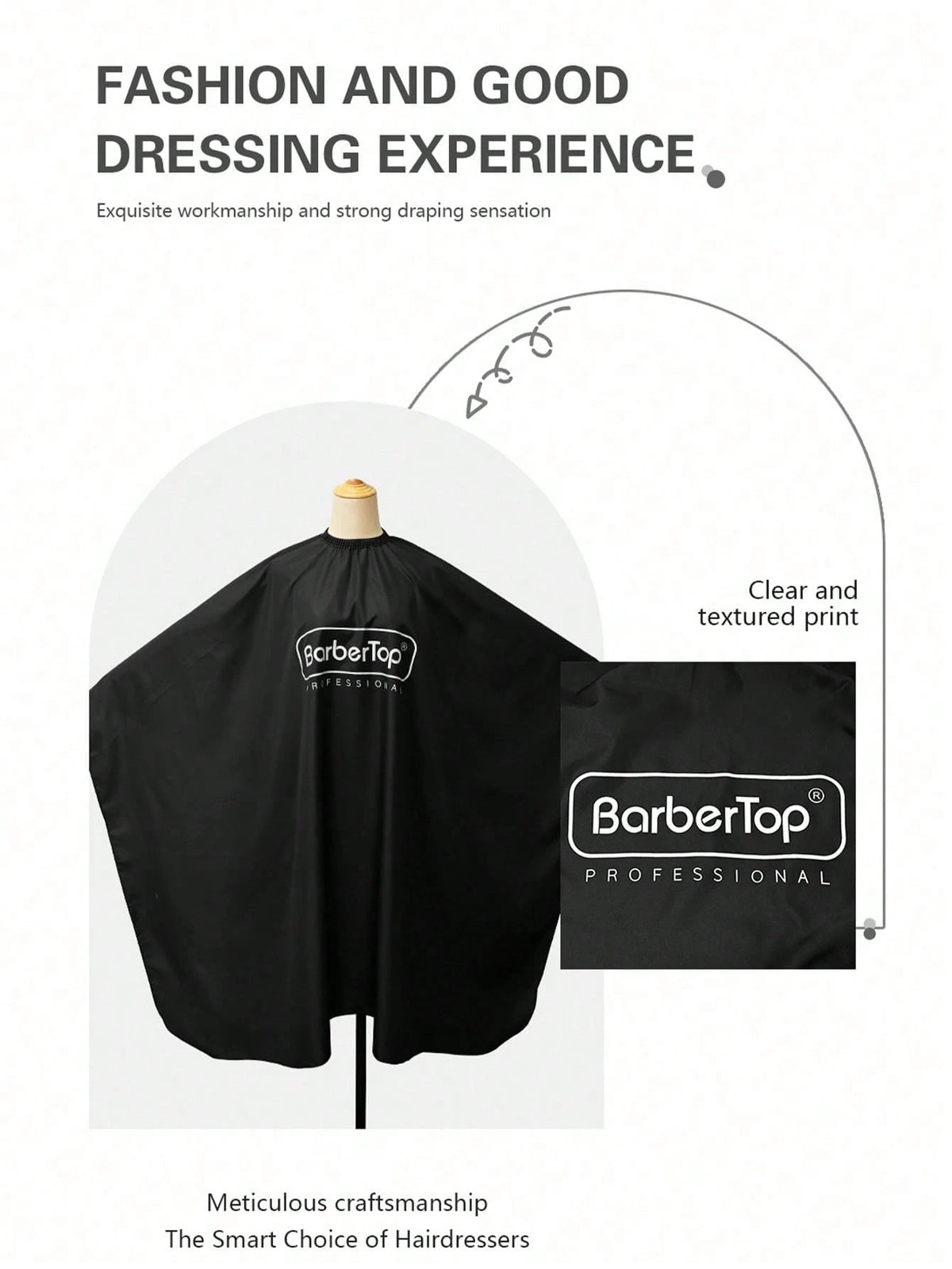 1pc Anti-Static Professional Hairdressing Cape 160cm*140cm (62.99in*55.12in), Elastic Neckline Solid Color, Minimalist, Striped Print Styling Cape, Hair Dyeing Hair Care Perming Apron, Men's, Women's