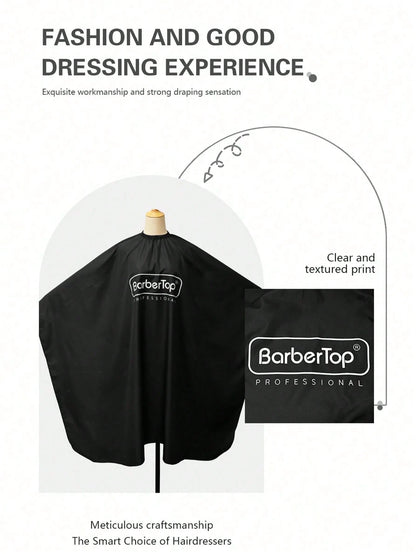 1pc Anti-Static Professional Hairdressing Cape 160cm*140cm (62.99in*55.12in), Elastic Neckline Solid Color, Minimalist, Striped Print Styling Cape, Hair Dyeing Hair Care Perming Apron, Men's, Women's
