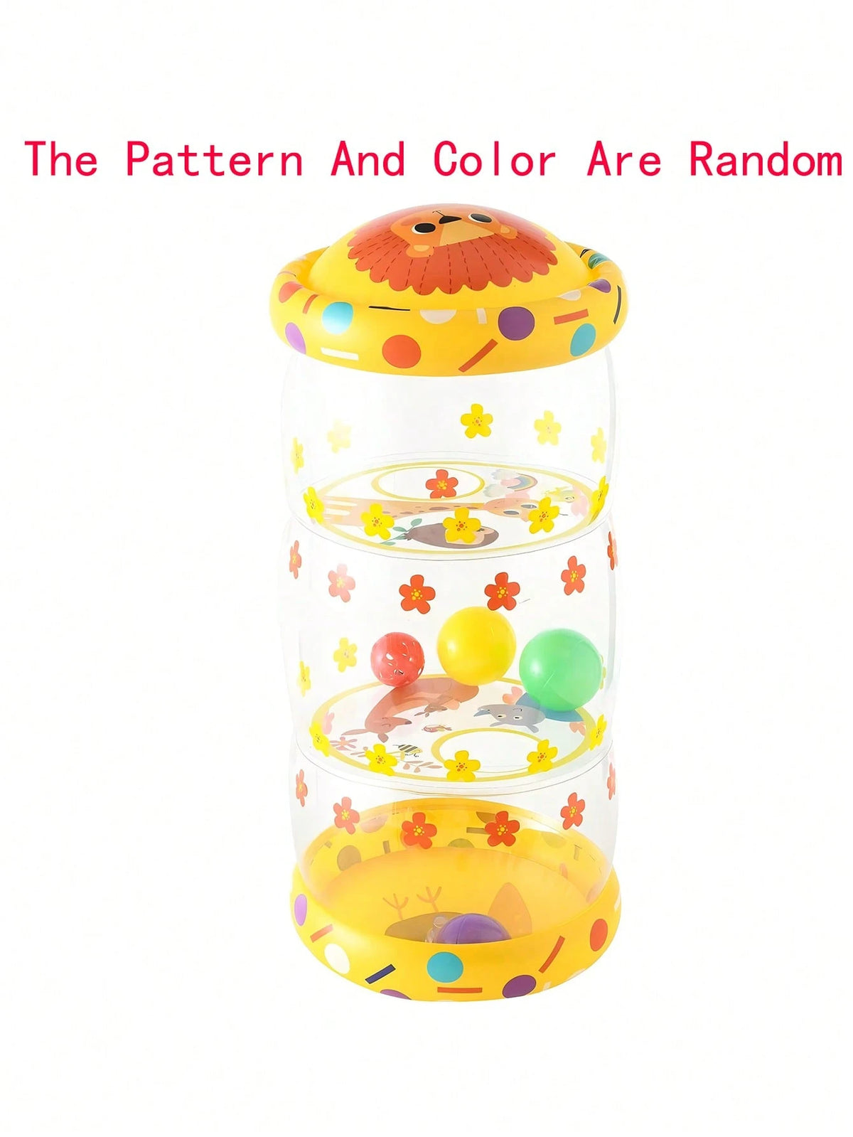 1pc Baby Push-Pull Walker Toy, New Inflatable Baby Walker, Baby Crawling Drum, Early Education Puzzle Development And Activity Toy, Early Learning Walker Toy Gift For Baby