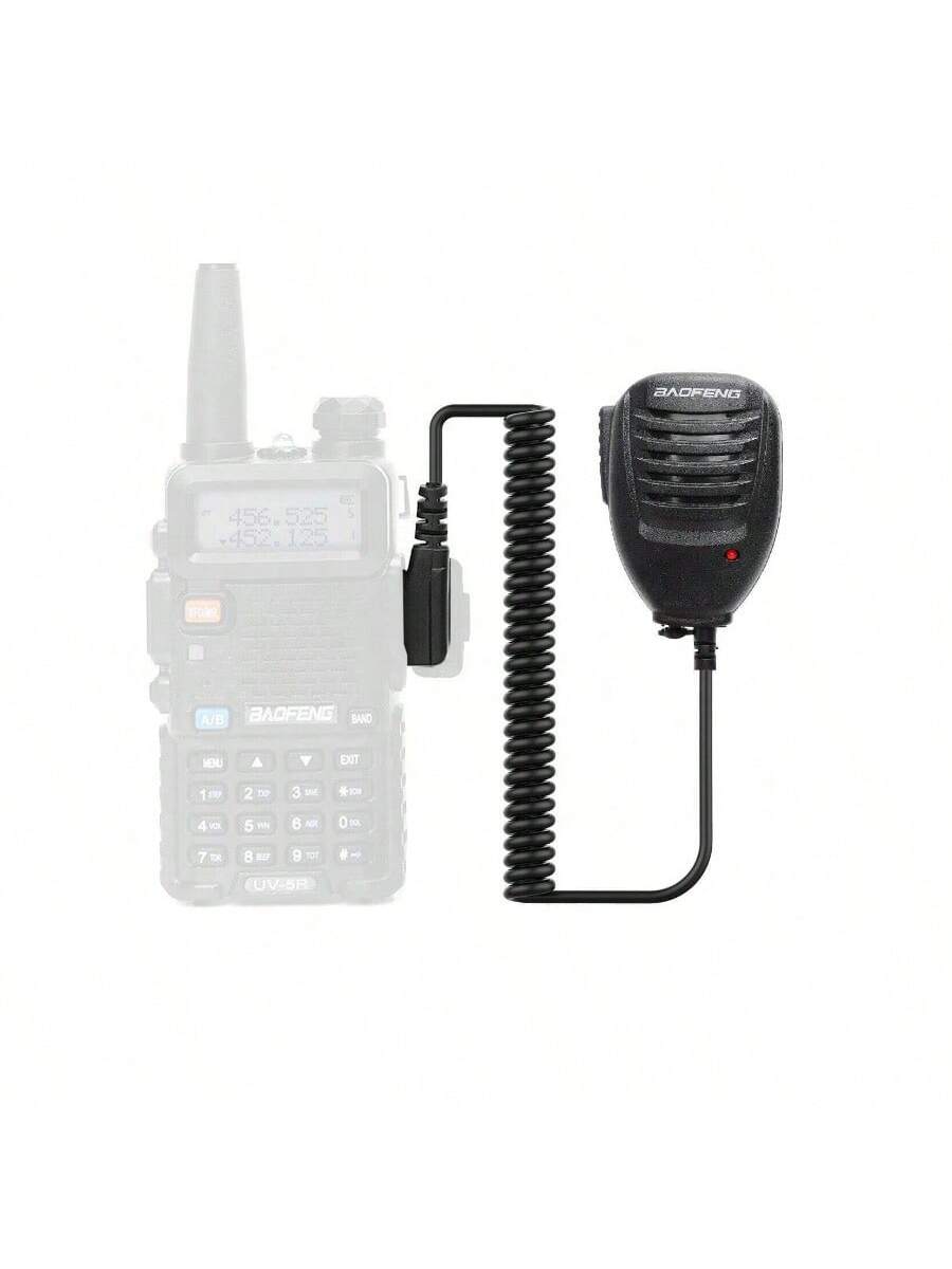1pc Baofeng UV-5R Original Handheld Microphone Speaker Mic K 2 Pin For Baofeng Portable Radio UV5R BF-888S UV-82 UV17 Walkie Talkie