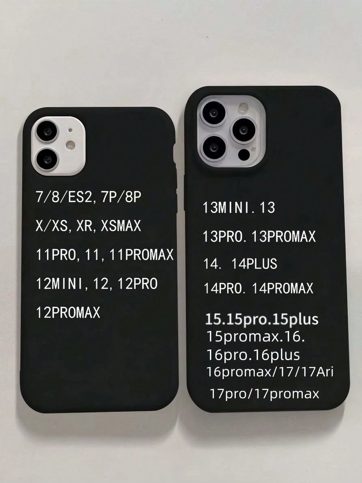 1pc Black Solid Color TPU Phone Case Compatible With IPhone 17 Pro Max, 11/12/13/14 Plus, 7/8 Plus, XR/7/8 Plus, 15 Pro Max, 17 Air, 16 Pro Max, Shockproof Protective Cover