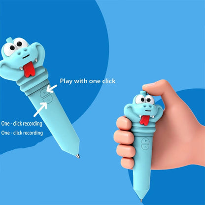 1pc Carrot Shaped Pen Recorder, Student Exclusive Writing Tool. This Is A Carrot-Shaped Ballpoint Pen That Can Be Used For Writing And Recording, Making It An Educational Stationery Item. The Judy Ani