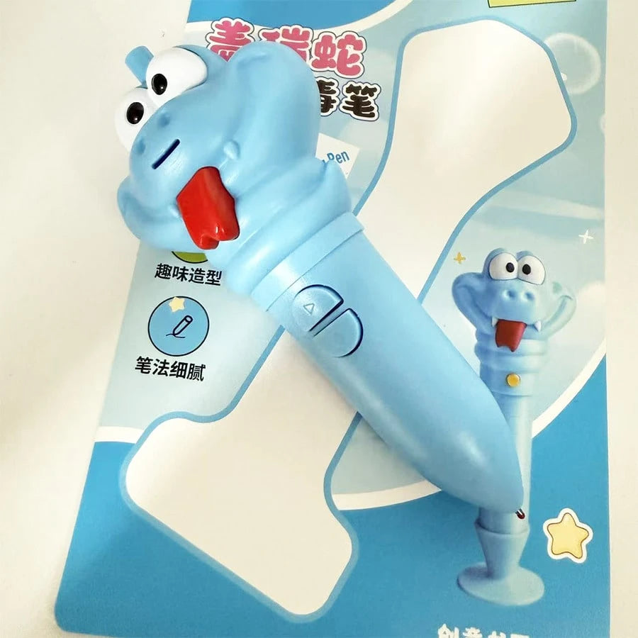 1pc Carrot Shaped Pen Recorder, Student Exclusive Writing Tool. This Is A Carrot-Shaped Ballpoint Pen That Can Be Used For Writing And Recording, Making It An Educational Stationery Item. The Judy Ani