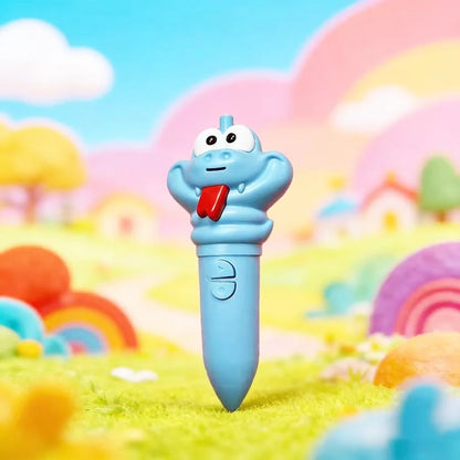 1pc Carrot Shaped Pen Recorder, Student Exclusive Writing Tool. This Is A Carrot-Shaped Ballpoint Pen That Can Be Used For Writing And Recording, Making It An Educational Stationery Item. The Judy Ani