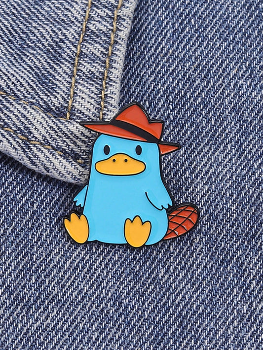1pc Cartoon Animal Enamel Brooch Cute Cartoon Brooch Backpack Clothing Accessories Gift For Friends