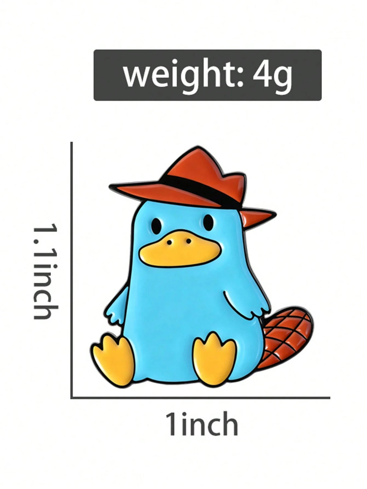 1pc Cartoon Animal Enamel Brooch Cute Cartoon Brooch Backpack Clothing Accessories Gift For Friends