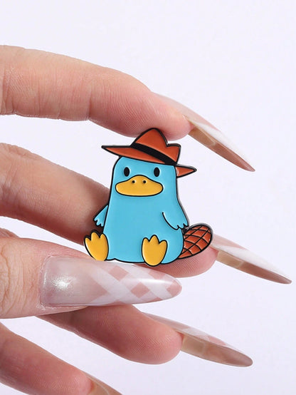 1pc Cartoon Animal Enamel Brooch Cute Cartoon Brooch Backpack Clothing Accessories Gift For Friends