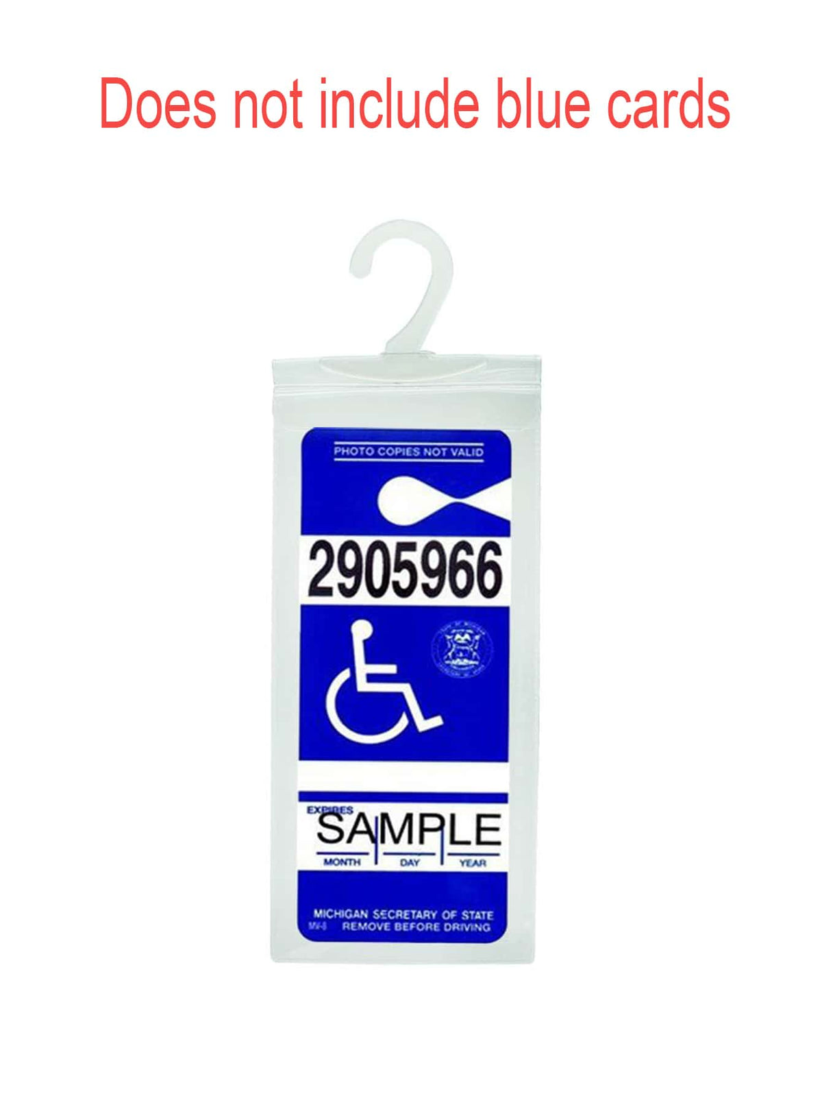 1pc Clear Car Hook Bag
