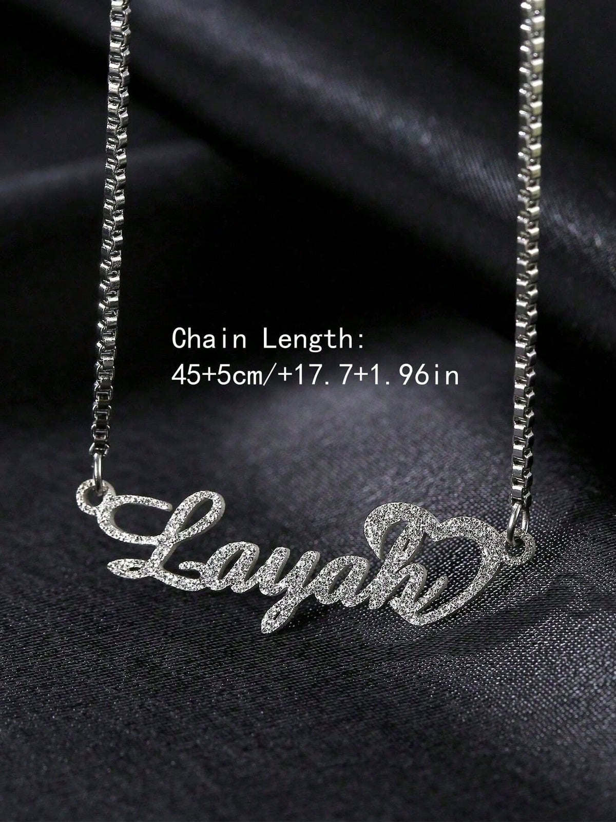 1pc Customized Shiny Matte Name Necklace Pendant, Personalized Stainless Steel Half-Wrapped Love Letter Necklace Pendant, Family Jewelry, Birthday, Holiday, Christmas Gift For Her,Rave Accessories
