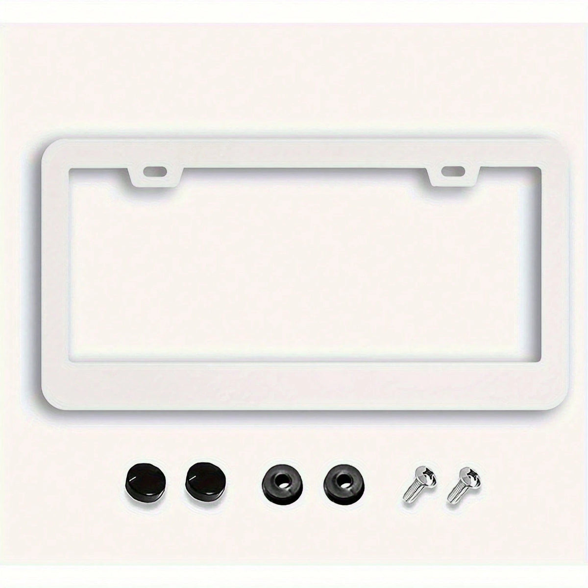 1pc Cute Highland Cow Floral Aluminum License Plate Frame 12.2x6.3in, 2 Holes With Screws, Universal Front Rear Unisex Vehicle Decor Accessory,Car Picks,Car Must Haves,Gifts,Car Decor,Car Acessesories