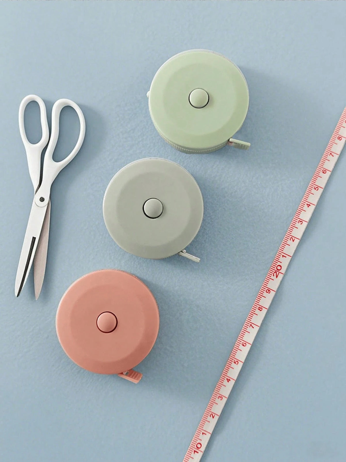 1pc Cute Mini Retractable Tape Measure, Soft Ruler, Flexible Body Measuring Tape, Suitable For Weight Loss, Medical Body Measurement, Sewing, Tailoring. Tape Length: 1.5m/60 Inches. Please Note That D