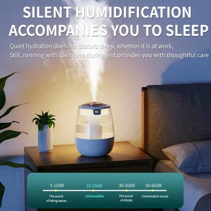 1pc Desktop Aroma Relax Humidifier, Made Of Plastic Material, Desktop Design, 2 Mist Ports, High Capacity, Operating Voltage ≤ 36V, Suitable For Bedrooms And Offices